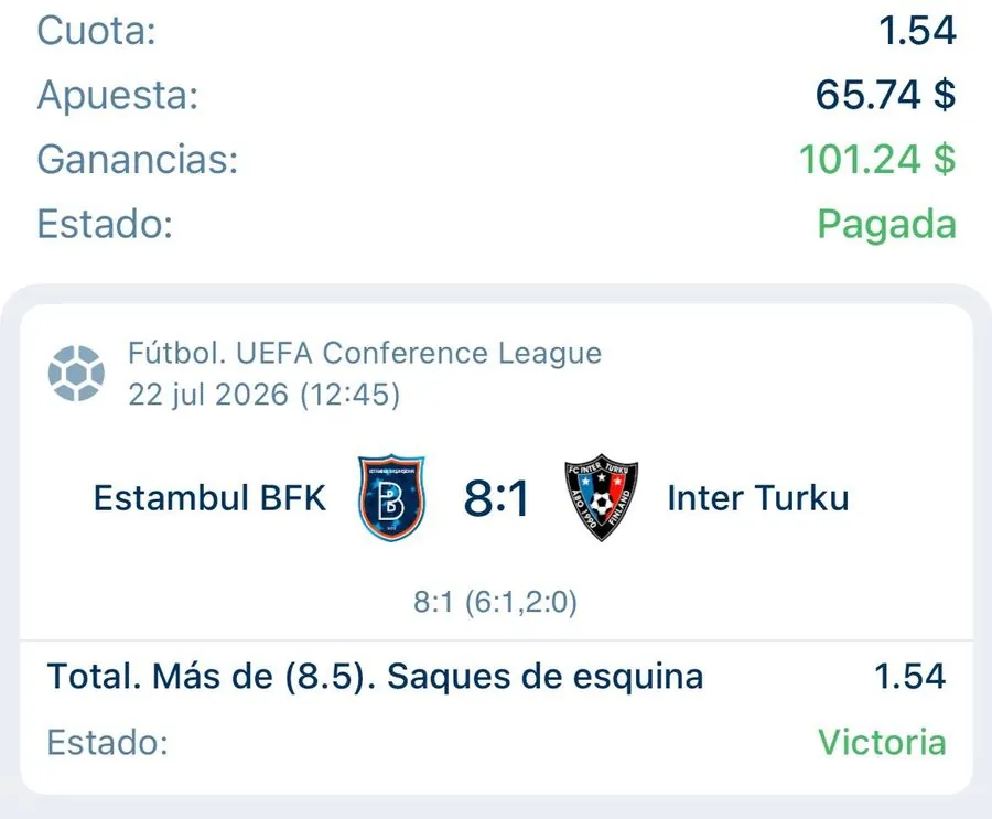 Resultado real de la comunidad Neptuno